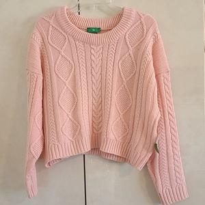 dip pink junior short sweater